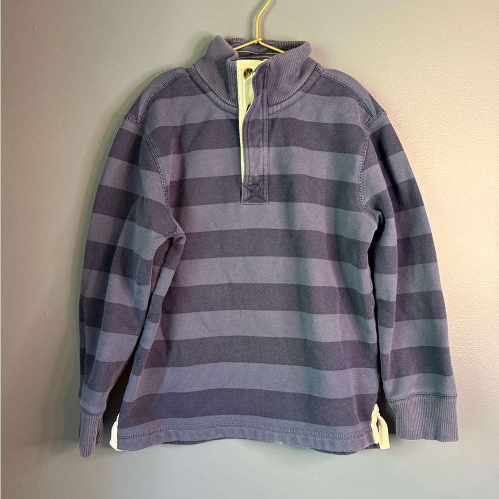 Mini boden navy‎ stripe sweatshirt